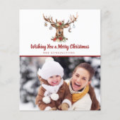 Papier Budget Noël Deer Ornamy Photo de vacances (Devant)