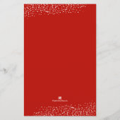 Papier Budget NOEL Elégant Invitations de verdure (Dos)