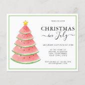 Papier Budget Noël en juillet Fête Invitation (Devant)