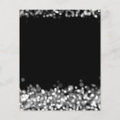 Papier Budget Noël Fête de l'argent Lumières Invitation (Dos)