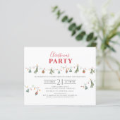 Papier Budget Noël Fête Invitation (Debout devant)