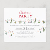 Papier Budget Noël Fête Invitation (Devant)
