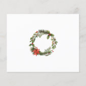 Papier Budget Noël Fêtes Berries Invitation (Dos)