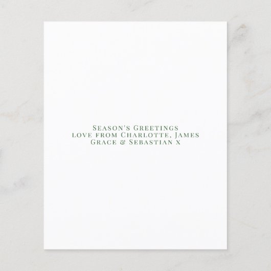 Papier BUDGET Noël Fleur d'hiver Paix et joie Photo (Dos)