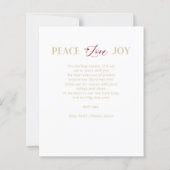 Papier Budget Noël Golden Snowflakes & Holly Photo (Dos)