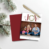 Papier Budget Noël Joy to the World Holiday Photo