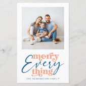 Papier Budget Noël Joyeux Tout Vacances Photo (Devant)