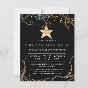 Papier Budget Noël moderne ouverture maison invitation