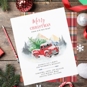 Papier Budget Noël Nouvelle maison Faire-part de déménage