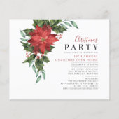 Papier Budget Noël Open House Floral Invitation (Devant)