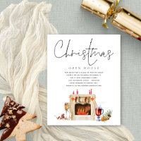 Budget Noël Open House Foyer Invitation