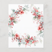 Papier Budget Noël Père Noël Baby shower Invitation (Dos)