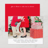 Papier Budget Noël PHOTO Année En Révision Lettre (Devant / Derrière)