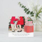 Papier Budget Noël PHOTO Année En Révision Lettre (Debout devant)