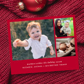 Papier Budget Noël Photo Faire-part de naissance