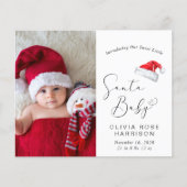 Papier Budget Noël Photo Faire-part de naissance (Devant)