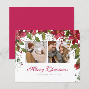 Papier BUDGET Noël Poinsettia Photo personnalisée