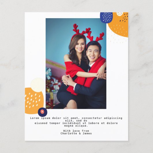 Papier BUDGET Noël Rinder coloré Personnalisé (Dos)