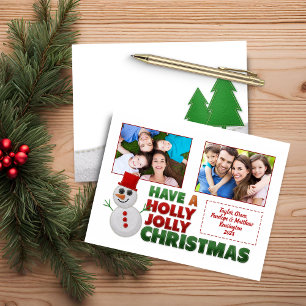 Papier Budget Noël Senti Snowman photo de vacances