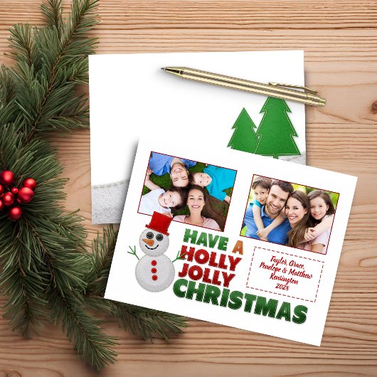 Papier Budget Noël Senti Snowman photo de vacances