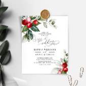 Papier Budget Noël Vert & Berry Faire-part de mariage