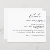 Papier Budget Noir & Blanc Moderne Calligraphie 3 Détails (Devant / Derrière)