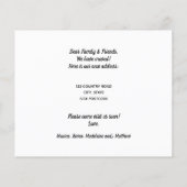 Papier Budget noir blanc ville campagne mobile annonce (Dos)