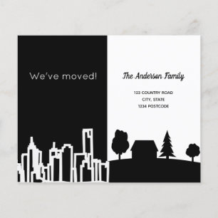 Papier Budget noir blanc ville campagne mobile annonce