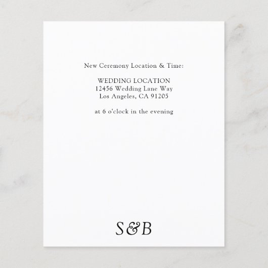 Papier Budget noir et blanc Modifier la date (Dos)