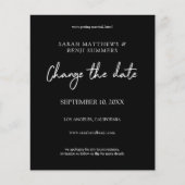 Papier Budget noir et blanc -noir Modifier la date (Devant)