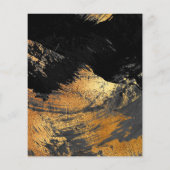 Papier Budget noir or 50e anniversaire invitation fête (Dos)