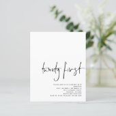 Papier Budget noir Script blanc 21e anniversaire Invitati (Debout devant)