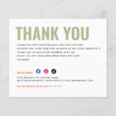 Papier Budget Nom commercial Vous êtes Magic Retro Merci (Dos)