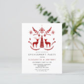 Papier Budget Nordic Buck and Doe Engagement Party (Debout devant)