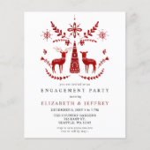 Papier Budget Nordic Buck and Doe Engagement Party (Devant)