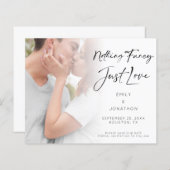 Papier Budget Nothing Fancy Just Love Photo Enregistrer l (Devant / Derrière)