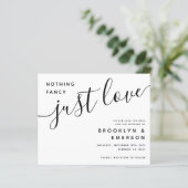 Papier Budget Nothing Fancy Just Love Save the Date (Debout devant)
