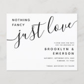 Papier Budget Nothing Fancy Just Love Save the Date (Devant)