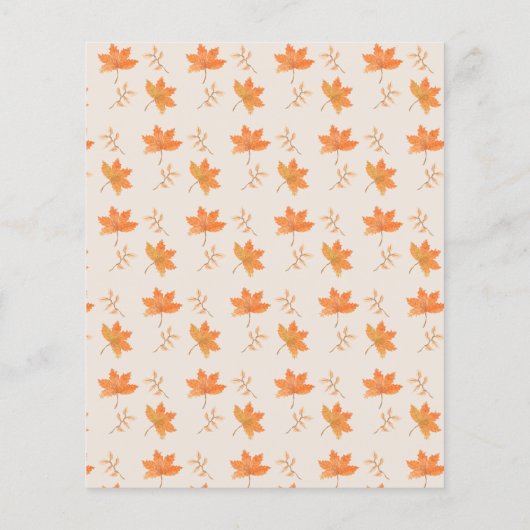 Papier Budget Notre Petit Citrouille Automne Deuxième 2e (Dos)