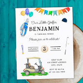 Papier Budget Notre Petit Golfeur Blue Panier Golf Annive