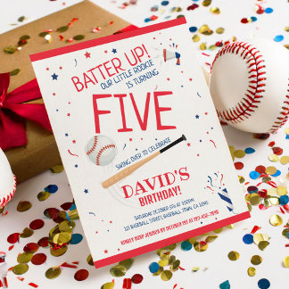 Papier Budget Notre Petite Rookie Baseball Anniversaire I