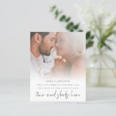 Papier Budget Notre Route Commence Ici Photo Enregistrer  (Debout devant)