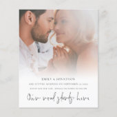 Papier Budget Notre Route Commence Ici Photo Enregistrer  (Devant)