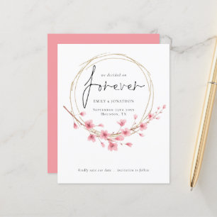 Papier Budget Nous avons décidé sur Forever Floral Enregi