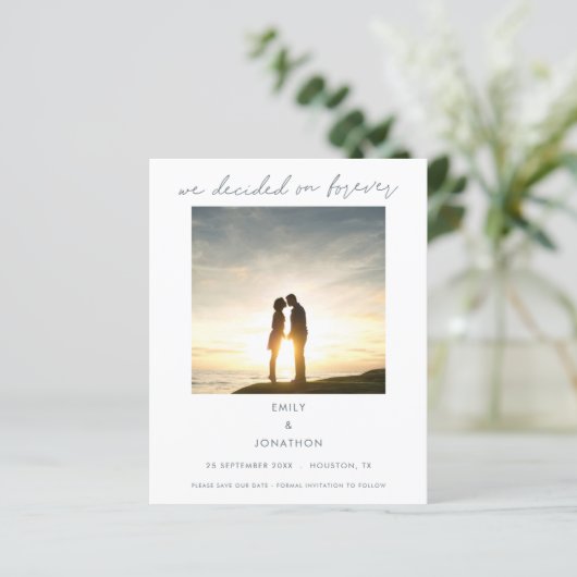 Papier Budget Nous avons décidé sur Forever Photo Enregis (Debout devant)