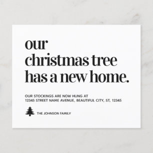 Papier Budget Nous avons déménagé Arbre de Noël Nouvelle