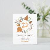 Papier Budget Nous avons déménagé Couronne de remerciemen (Debout devant)