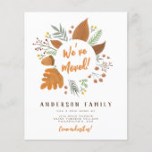 Papier Budget Nous avons déménagé Couronne de remerciemen (Devant)