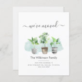 Papier Budget Nous avons déménagé Faire-part de déménagem (Devant / Derrière)