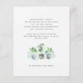 Papier Budget Nous avons déménagé Faire-part de déménagem (Dos)